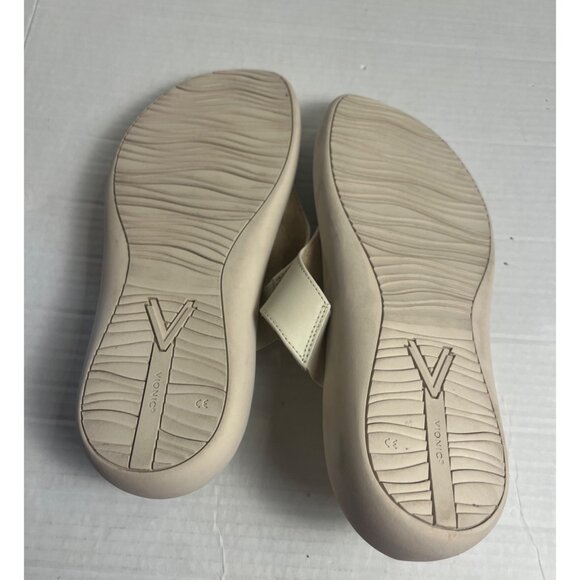 Vionic Activate RX Womens Comfort Flip Flop Sandals Cream Size 11 Wide - Picture 8 of 9